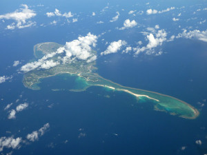 久米島の航空写真（wikipediaより）