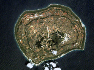 南大東島の航空写真（wikipediaより）