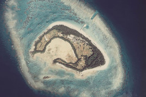 水納島の航空写真（wikipediaより）
